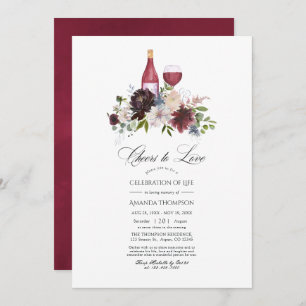 Invitation Vins floraux de Bourgogne et de Blush Célébration 