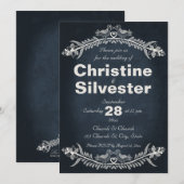 Invitation Vins Inséparables, mariage 5x7 (Devant / Derrière)