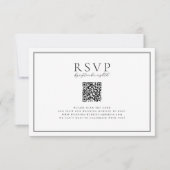 Invitation Vins intemporels Crête noire Code QR (Devant)