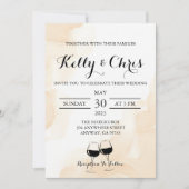 Invitation Vins mariages (Devant)