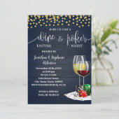 Invitation Vins & Poker Soirée Boissons Night Out (Debout devant)