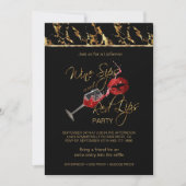 Invitation Vins Sips et Red Lipsense Party (Devant)