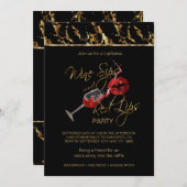 Invitation Vins Sips et Red Lipsense Party (Devant / Derrière)