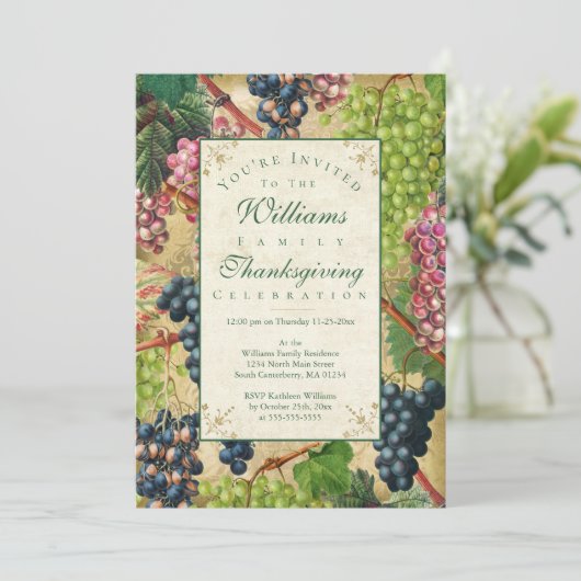 Invitation Vins vintages (Debout devant)