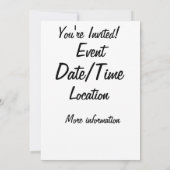 Invitation Vintage (Dos)