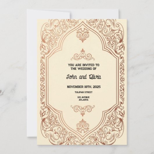 Invitation Vintage (Devant)