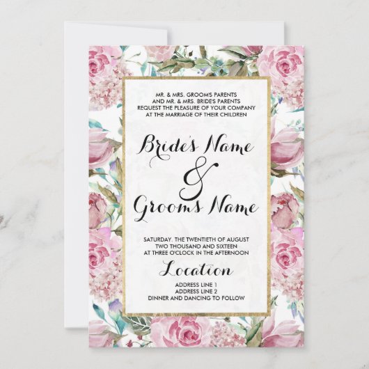 Invitation Vintage (Devant)