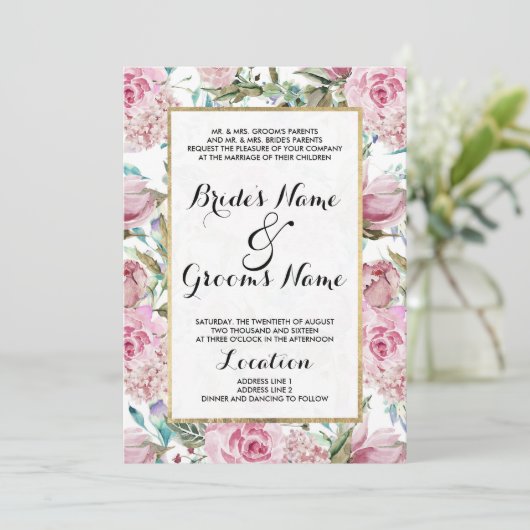 Invitation Vintage (Debout devant)