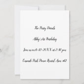 Invitation vintage (Dos)