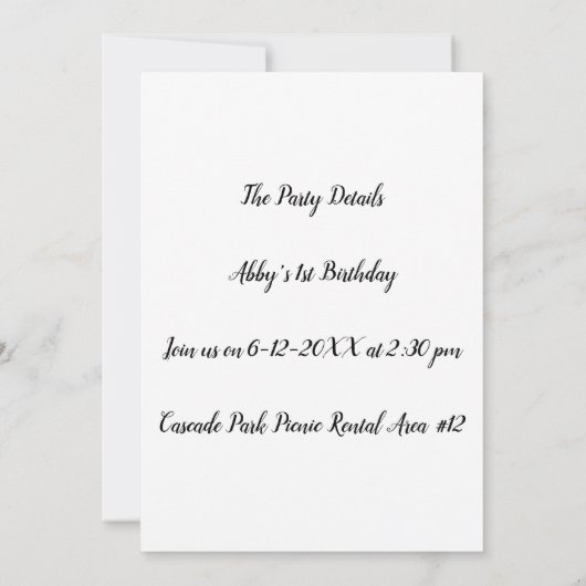 Invitation vintage (Dos)