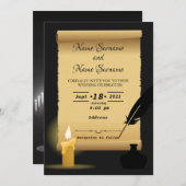 Invitation "vintage" (Devant / Derrière)