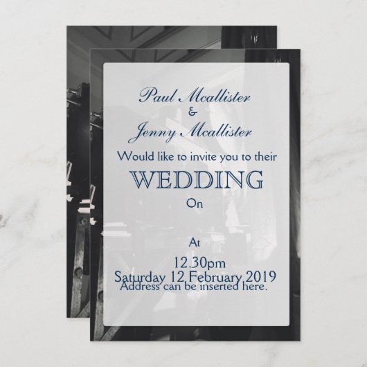 Invitation Vintage (Devant / Derrière)