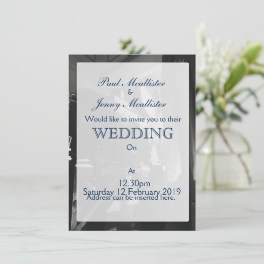 Invitation Vintage (Debout devant)