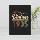 Invitation Vintage 1935 86e anniversaire Retro 86 ans (Debout devant)