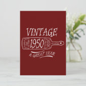 Invitation Vintage 1950 Une excellente année (Debout devant)