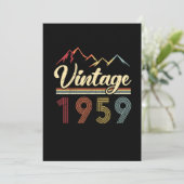 Invitation Vintage 1959 62e anniversaire Retro 62 ans (Debout devant)