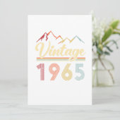 Invitation Vintage 1965 56e Anniversaire Rétro 56 Ans (Debout devant)