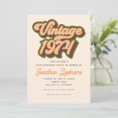 Invitation vintage 1974 50e anniversaire (Debout devant)