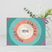 Invitation Vintage 1974 édition limitée 50e anniversaire Thèm (Debout devant)