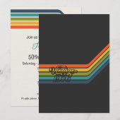 Invitation Vintage 1976 Style Birthday  (Devant / Derrière)