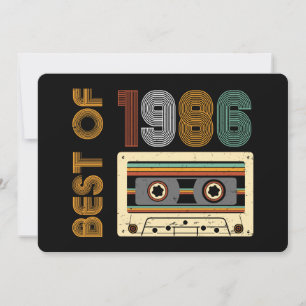 Invitation Vintage 1986 Fabriqué en 1986 40e Anniversaire 40