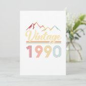 Invitation Vintage 1990 31e anniversaire Retro 31 ans (Debout devant)