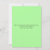 Invitation vintage 5 de mariage de tableau de (Dos)