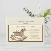 Invitation Vintage à Cheval Rocheux (Debout devant)