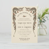 Invitation vintage à la grenade (Debout devant)