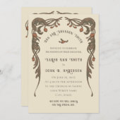 Invitation vintage à la grenade (Devant / Derrière)