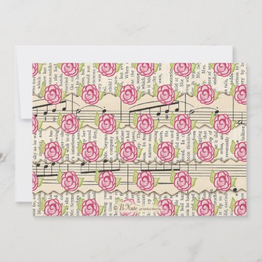 Invitation Vintage à la Saint Valentin (Dos)