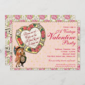 Invitation Vintage à la Saint Valentin (Devant / Derrière)
