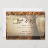 Invitation vintage à l'arbre rustique (Devant)