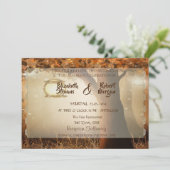 Invitation vintage à l'arbre rustique (Debout devant)