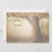 Invitation vintage à l'arbre rustique (Dos)