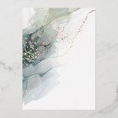 Invitation vintage à l'huile de plaque d'aquarelle (Verso)