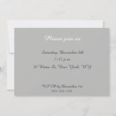 Invitation Vintage à un cocktail (Dos)