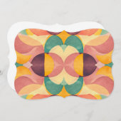 Invitation Vintage Abstract Pattern (Devant / Derrière)