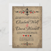 Invitation Vintage Alice au pays des merveilles (Devant)