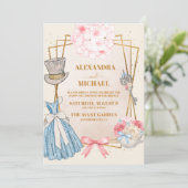 Invitation Vintage Alice au pays des merveilles Mariage (Debout devant)