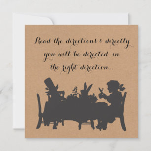 Invitation Vintage Alice au Pays des Merveilles Tea Party Ann