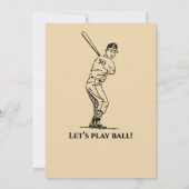 Invitation Vintage All Star Baseball Men 50th Birthday (Dos)