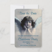 Invitation Vintage Angel Retro Noël (Devant)