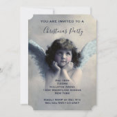 Invitation Vintage Angel Retro Noël (Devant)