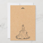 Invitation Vintage anniversaire de princesse (Dos)