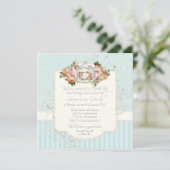 Invitation Vintage Antique Roses (Debout devant)