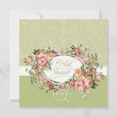 Invitation Vintage Antique Roses (Dos)