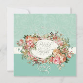 Invitation Vintage Antique Roses (Dos)