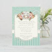 Invitation Vintage Antique Roses (Debout devant)