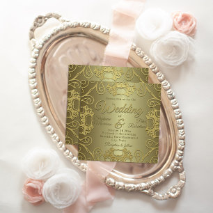 Invitation Vintage Antique Royal Fancy or Mariage officiel